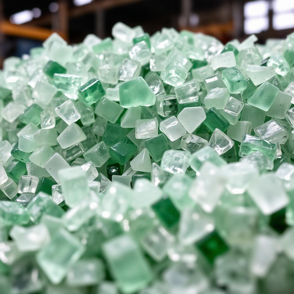 Recovered glass feedstock used in MaxSil's circular production process